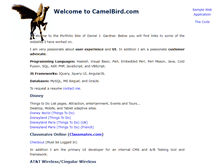 Tablet Screenshot of camelbird.com